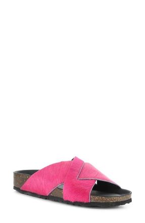 Bos. & Co. Suna Genuine Calf Hair Sandal in Fuxia at Nordstrom, Size 10-10.5Us