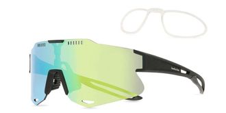 SmartBuy Collection Single Lens Rimless Plastic Mens Sunglasses Black Size 135 - Free Lenses - SmartBuy Collection