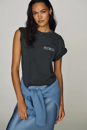 Anine Bing Cade Palm 100% Cotton T-Shirt Top