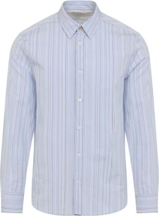 Paul Smith Blue Slim Fit Striped Shirt
