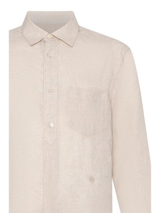 Jacob Cohen Mens Linen Shirt Light Beige