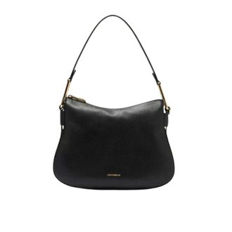 Coccinelle Handbags, female, Black, ONE SIZE, Black Leather Shoulder Bag