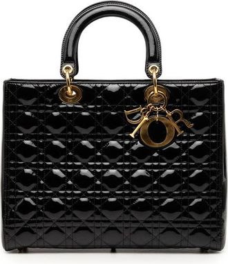 Dior Pre-owned Dior Large Patent Cannage Lady Dior Ladies D07UC6JW76518RQ6