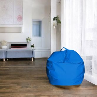 Talamo Italia Talamo Italia - Dmora Puf Elegante, Color Azul, Medidas 65 X 50 X 65 Cm, Con Embalaje Reforzado