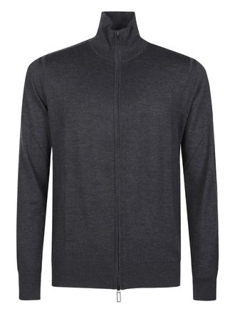 Paolo Pecora zip knitted cardigan - men - Wool - M - Grey