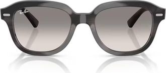 Ray-Ban ERIK Clear Gradient Grey Square Unisex Sunglasses RB4398 140432 51