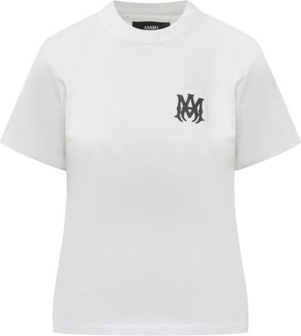 Amiri White Logo Crew Neck T-Shirt