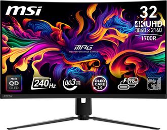 No Brand Msi Mpg 321curx Qd-oled Pantalla Para Pc 80 Cm (31.5) 3840 X 2160 Pixeles 4k Ultra Hd Negro