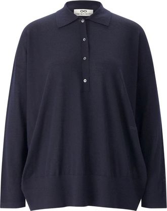 Sminfinity Rondgebreide trui - Dames - Ronde hals truien - Blauw - Xs/S - Wol - Truien & Vesten