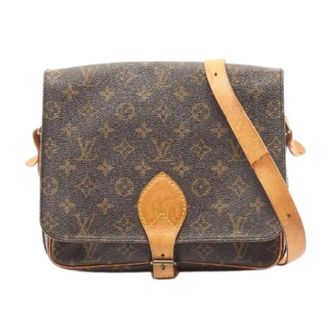 Louis Vuitton Pre-owned Cross Body Bags, female, Brown, Size: ONE SIZE Pre-owned Cartouchiere GM Monogram Shoulder Bag