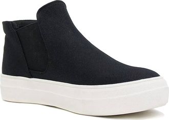Soda Womens Woods Slip-On High Top Sneaker In Black