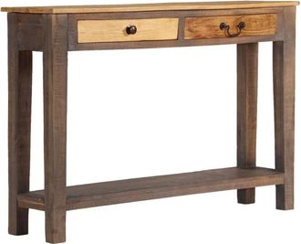 vidaXL Console Table Solid Wood Vintage 118x30x80 cm vidaXL