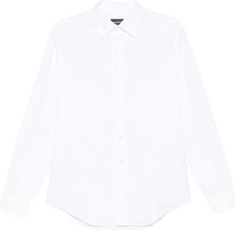 Emporio Armani Shirts White - Heren - Casual Overhemden - Wit - 3XL - Overhemden