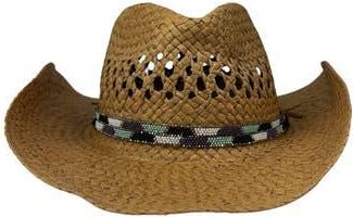 Nicole Miller Straw Rancher Hat in Natural at Nordstrom Rack