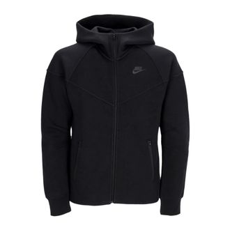 Nike Tech Fleece Full-Zip Hoodie Vrouw - Dames - Sportshirts - Zwart - S - Fitness