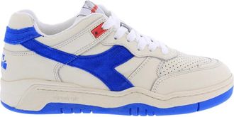 Diadora Gebruikte Wit/Blauwe Sneakers - Dames - Sneakers - Veelkleurig - 37 EU - Leer - Schoenen