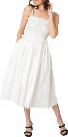 En Saison Haley Midi Dress In Off White