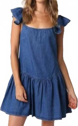 Olivaceous Montana Denim Dress In Blue