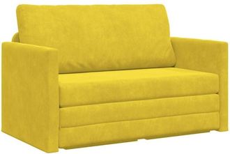 vidaXL vidaXL Sofa Bed Sunflower Yellow 124 x 204 x 61 cm Velvet