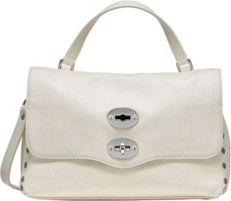 Zanellato Postina Daily S - Dames - Handtassen - Beige - ONE Size - Leer - Tassen