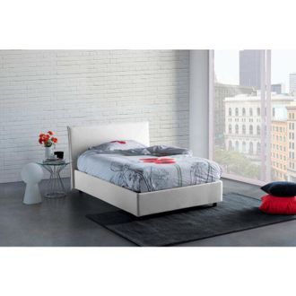Talamo Italia Talamo Italia - Letto piazza e mezza Alvino, Letto contenitore con rivestimento in tessuto, 100% Made in Italy, Apertura frontale, con materasso Cm