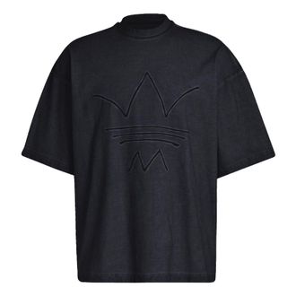 adidas originals MENS Abstract Embroidered Short Sleeve Black GN3323
