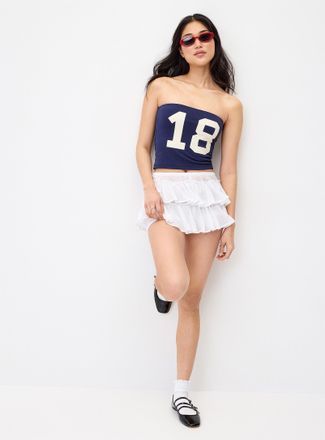 Twik Womens Ruffles cotton mini-short