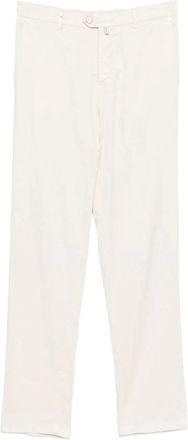 Kiton Pantaloni con patch logo - - Trousers - Uomo - Bianco - W38