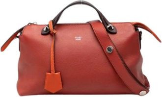 Fendi Pre-owned Handbags, female, Red, Size: ONE SIZE Pre-owned Leather Handbag
