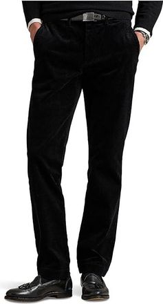 Polo Ralph Lauren Straight Fit Stretch Corduroy Pants Mens Casual Pants Polo Black : 36 29, Cotton/Elastane
