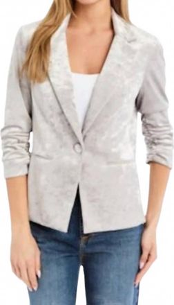 Drew Crush Velvet Blazer In Serena