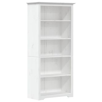 vidaXL Vidaxl - Libreria Bodo 5 Ripiani 82x40x173 Cm Legno Massello Pino Bianco