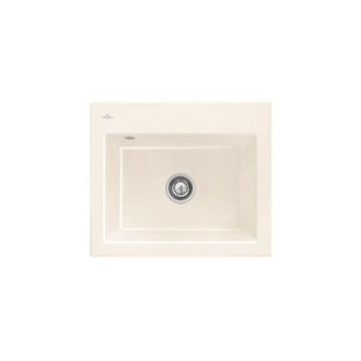 Villeroy & Boch Villeroy&boch - Villeroy Et Boch Subway 60 S Fregadero 60 X 51 Cm Sin Escurridor Creme Ceramicplus Con Desag&uuml;e Manual