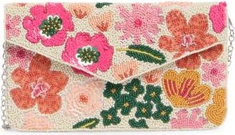 Collection XIIX Beaded Pop Floral Clutch in Ivory Multi at Nordstrom Rack