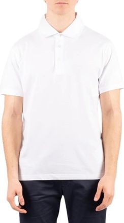 Fay Polo Shirt met Knopen - Heren - Polos - Wit - XL - Katoen - Tops