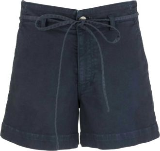 Kut from the Kloth Womens Jane High Rise Short With Waist Tie In Navy