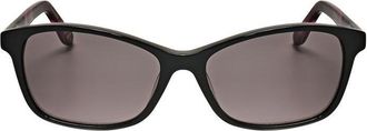 Christian Lacroix Ladies Black Rectangular Sunglasses CLS1044