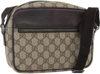 Gucci Pre-owned Cross Body Bags, female, Beige, Size: ONE SIZE Pre-owned Plastic Cross Body Bag