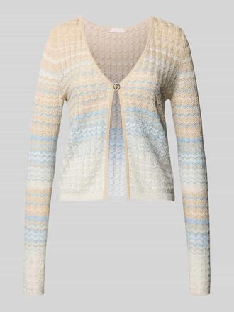 Guess Strickjacke aus Viskose-Mix Modell ROSALYN in Hellblau, Gr&ouml;&szlig;e XL