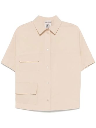 Semicouture Brunilde shirt - women - Elastane/Cotton - 42 - Neutrals