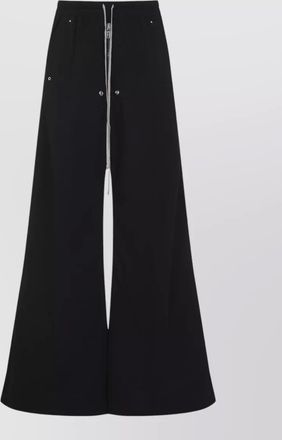 Rick Owens cotton low-rise wide-leg floor-length trousers