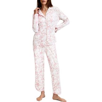 Petite Plume Margaux Lightweight Pima Cotton Pajamas in Pink at Nordstrom, Size X-Small