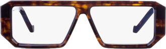Vava Bl0030 Black Label Bold Rectangular Havana Sunglasses