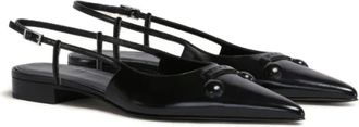 Marni Pablo Mary Jane Sneakers - Dames - Ballerinas - Zwart - 36 EU - Leer - Schoenen