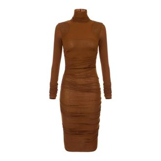 Elisabetta Franchi Mujer, Vestidos, Marr&oacute;n, Talla: S