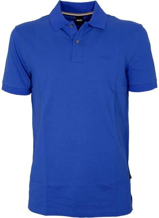 HUGO BOSS Pallas Polo - Heren - Polos - Blauw - L - Katoen - Tops
