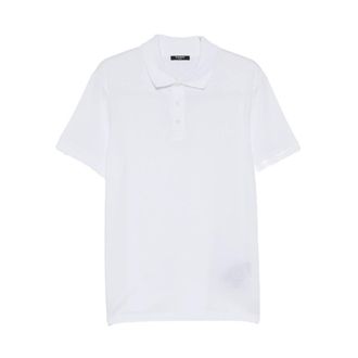 Balmain Logo-embroidered Polo Shirt - male - Balmain - Polo Shirts - White - XL - Tops