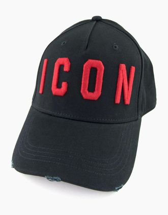 Dsquared2 Mens Dsquared2 Icon Cap Bold Black/Red - Size: OS