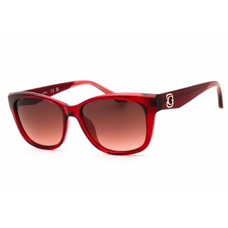 Guess Gradient Brown Rectangular Ladies Sunglasses GU00145 66F 54
