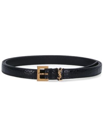 Saint Laurent Cassandre belt - Black